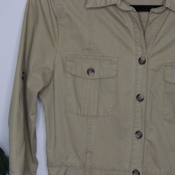 3/$28 SALE Katie - Cargo Button Down Dress - Size Medium - Picture 5 of 14